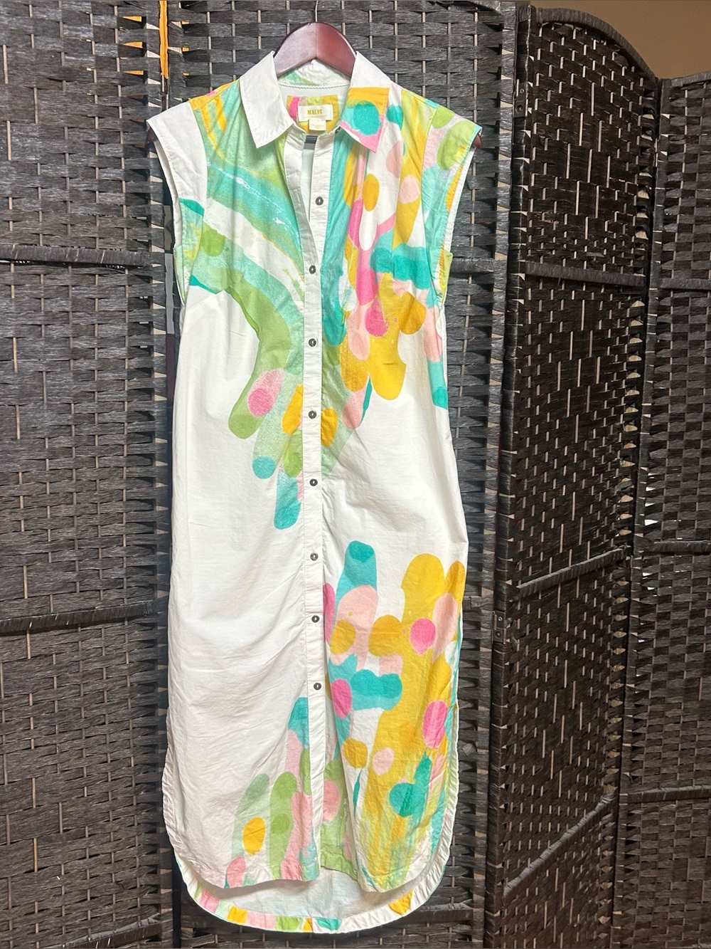 Maeve for Anthropologie maxi dress size XXS cotton button up